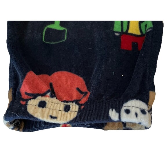 Harry Potter Pajama Pants Women's M Chibi Navy Fleece Jogger Sleepwear Lounge - Picture 6 of 16